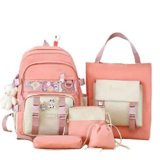 B36-562 Casual 5 in 1 Waterproof School Set Bag Dayback Backpack