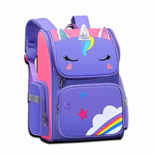 B628002-1 Casual Waterproof School Bag Cartoon Unicorn Backpack