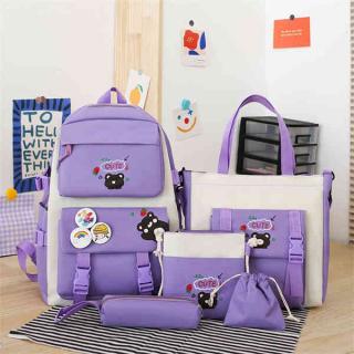 B60558 Casual Waterproof 5 in 1 School Bag Dayback Backpack