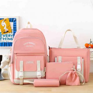 B60593 Waterproof 5 in 1 School Bag Dayback Backpack